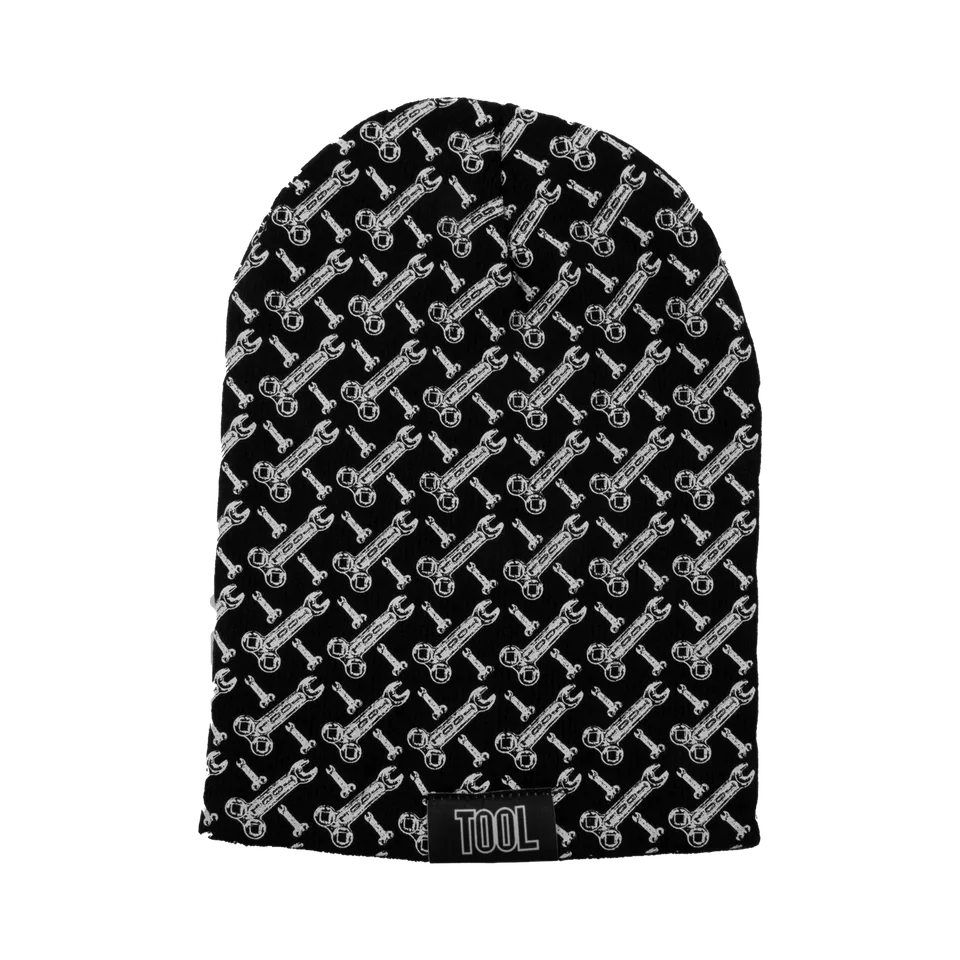 Tool Accessories Wrench Pattern berretto slouch acrilico nero