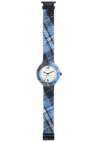 Hip Hop X Man HWU0378 orologio uomo blu tartan 42 mm