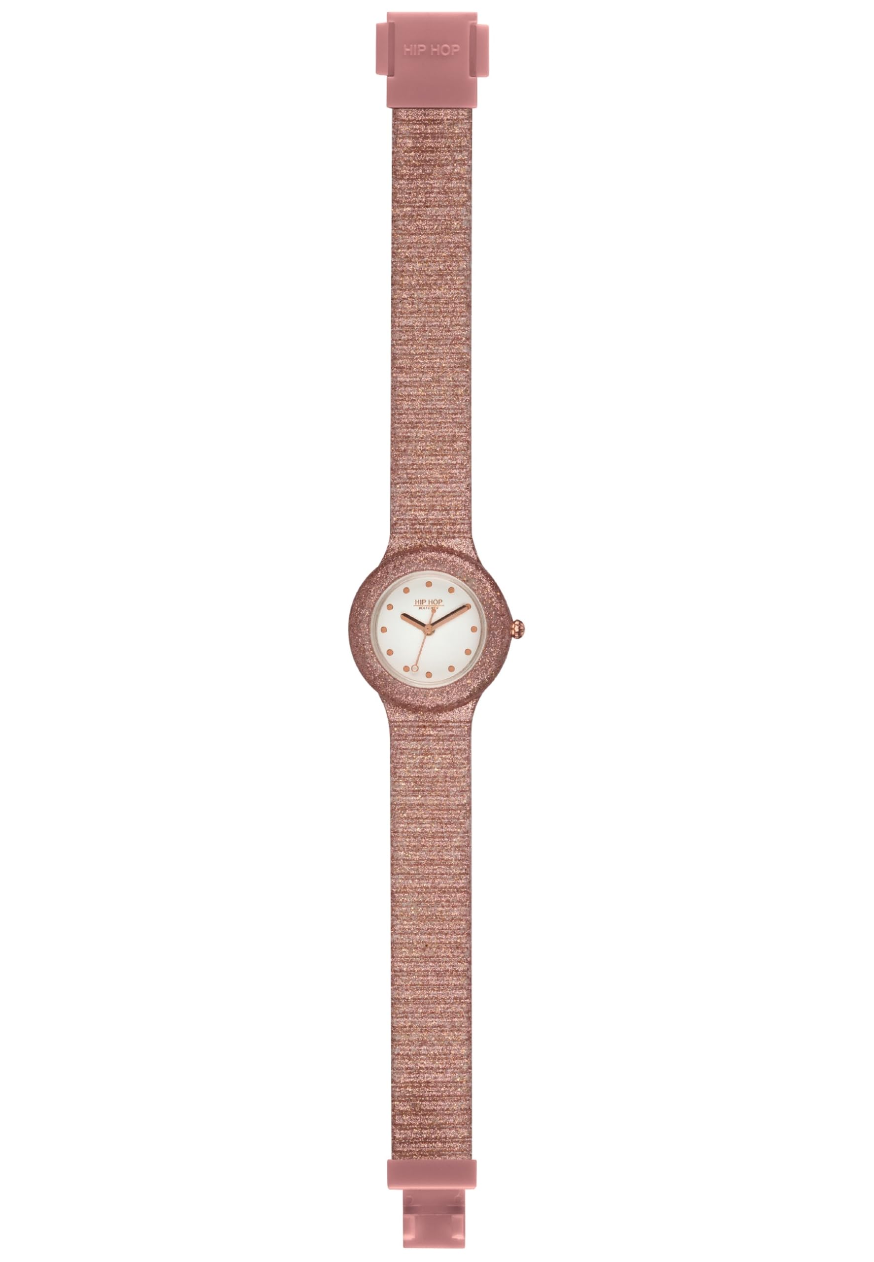 Hip Hop Sparkling Mania Orologio Donna Rose Gold Glitter Resistente Acqua