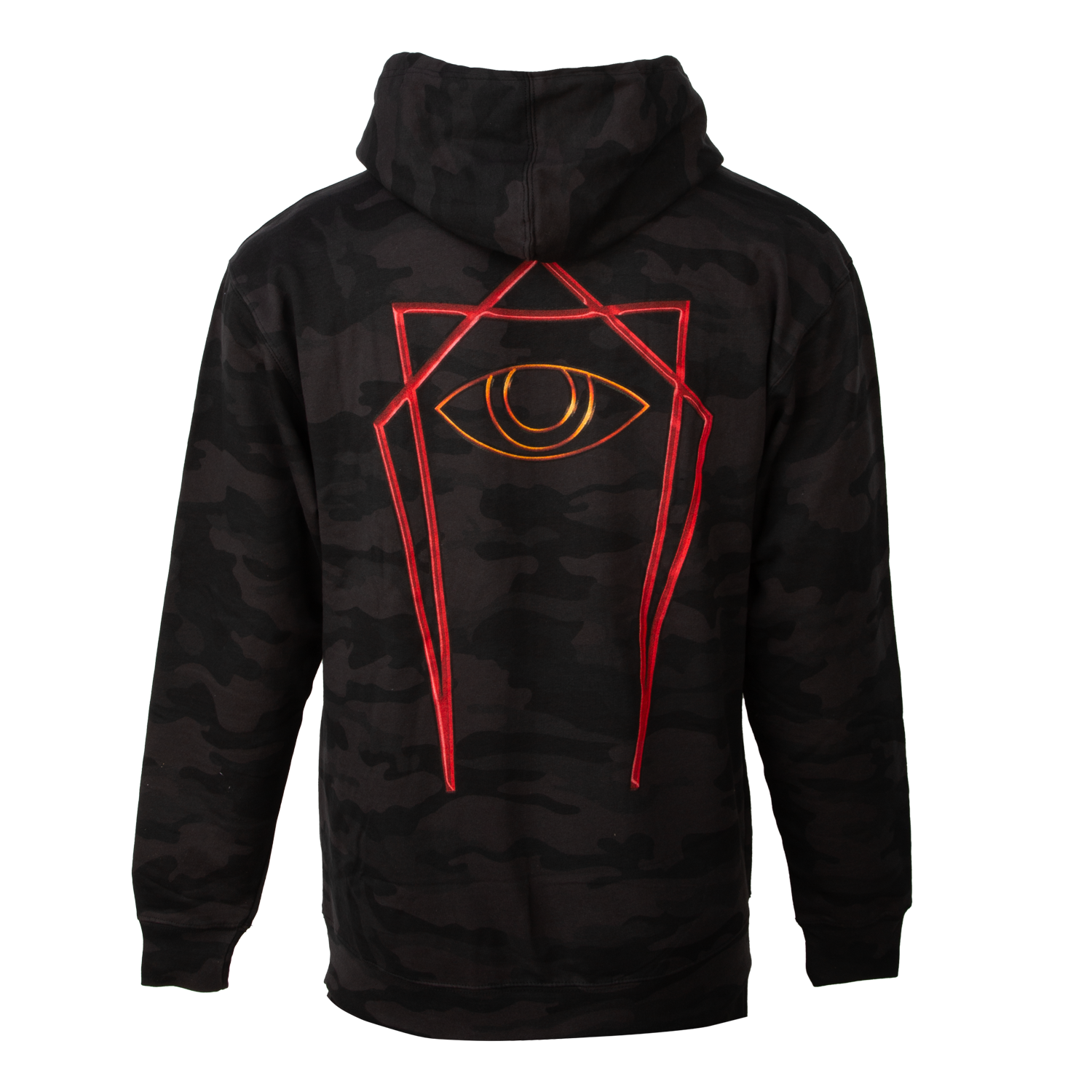 Tool Army Logo Camo Felpa con Cappuccio Nera Taglia L