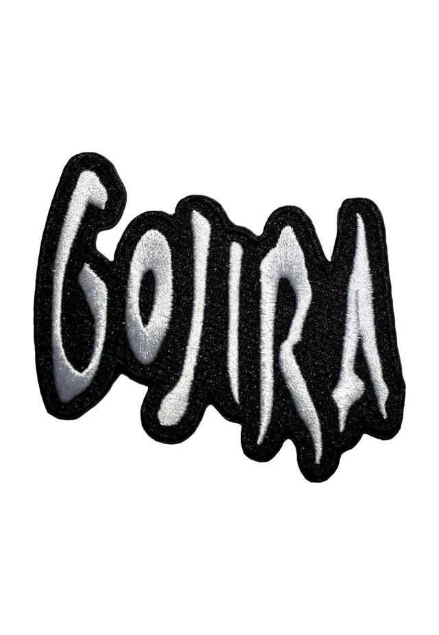 Gojira Logo Patch Toppa Nera Bianca Death Metal Onesize
