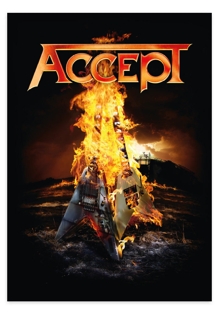 Accept Reckless & Wild poster nero merch ufficiale onesize