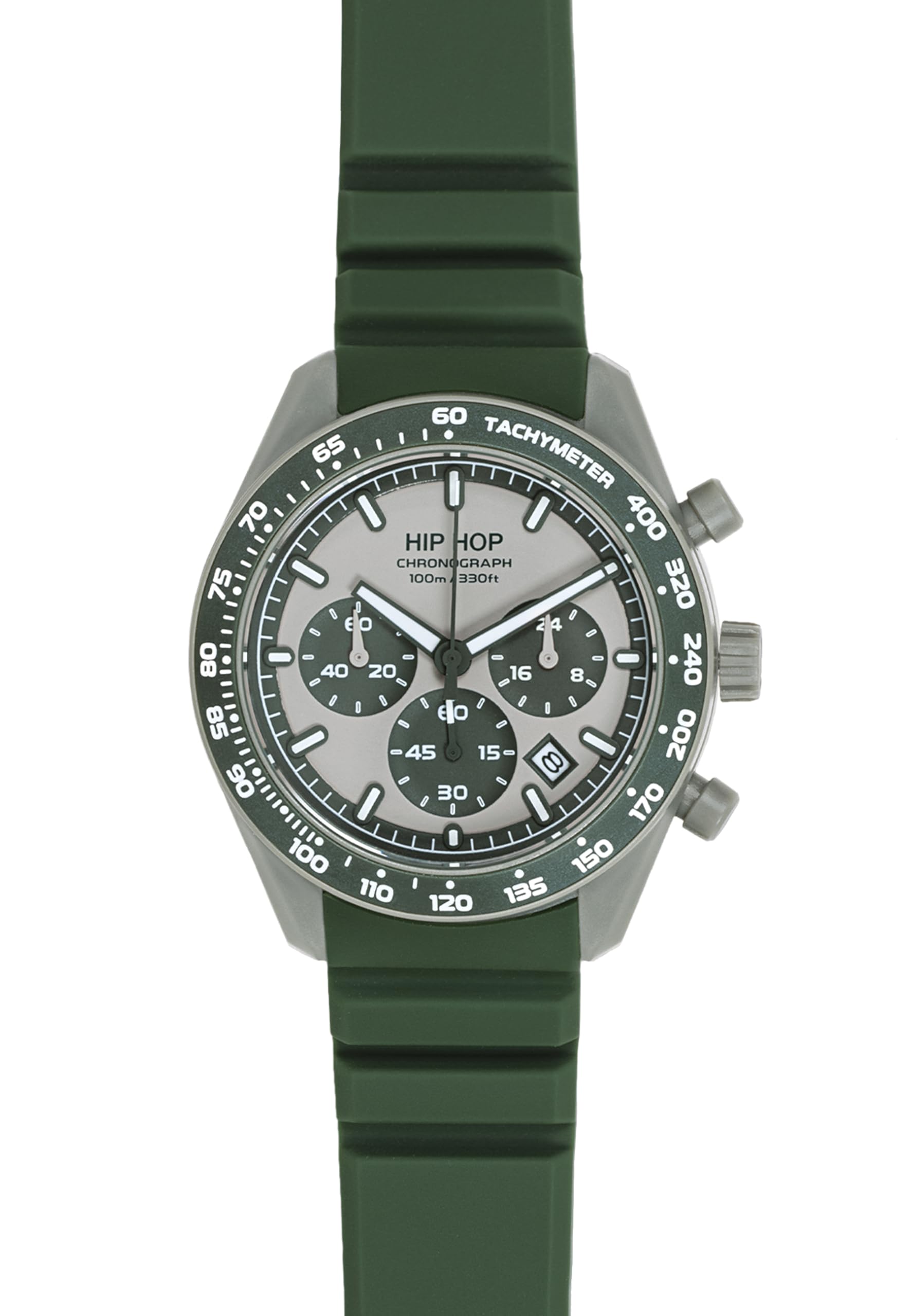 Hip Hop X Man HWU1346 orologio uomo verde cronografo