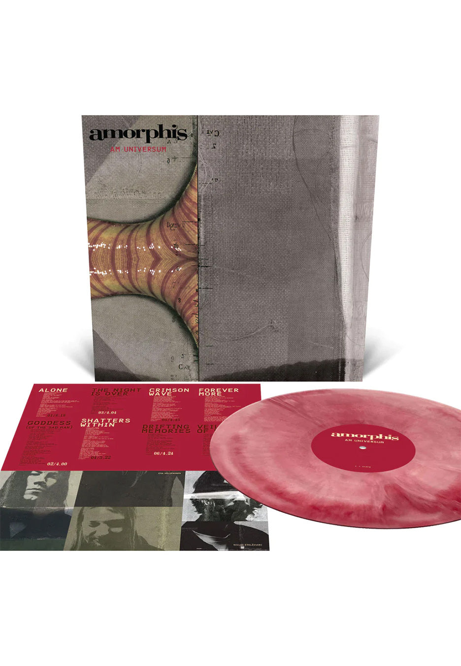 Amorphis Am Universum vinile LP bone white oxblood galaxy