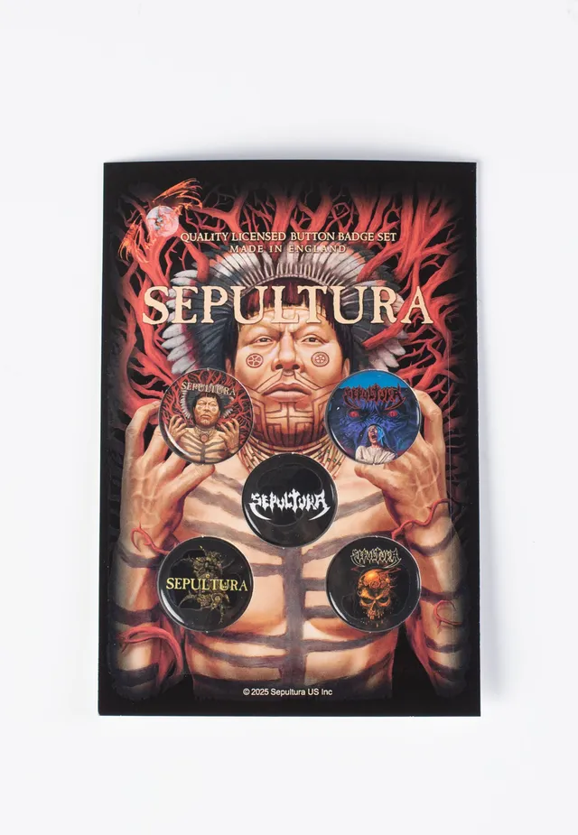 Sepultura Roots Spilla Button Multicolore Taglia Unica Metallo