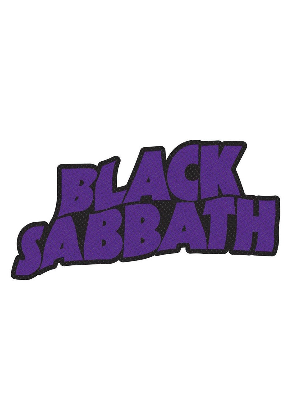 Black Sabbath Logo Cut Out patch toppa nera onesize