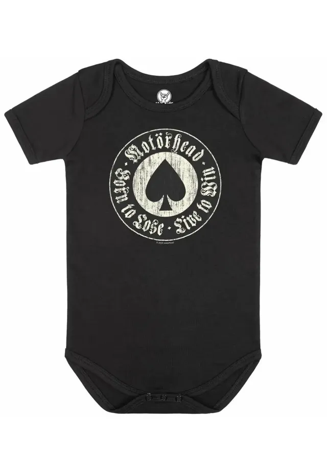 Motörhead Born To Lose Body Neonato Nero 68/74