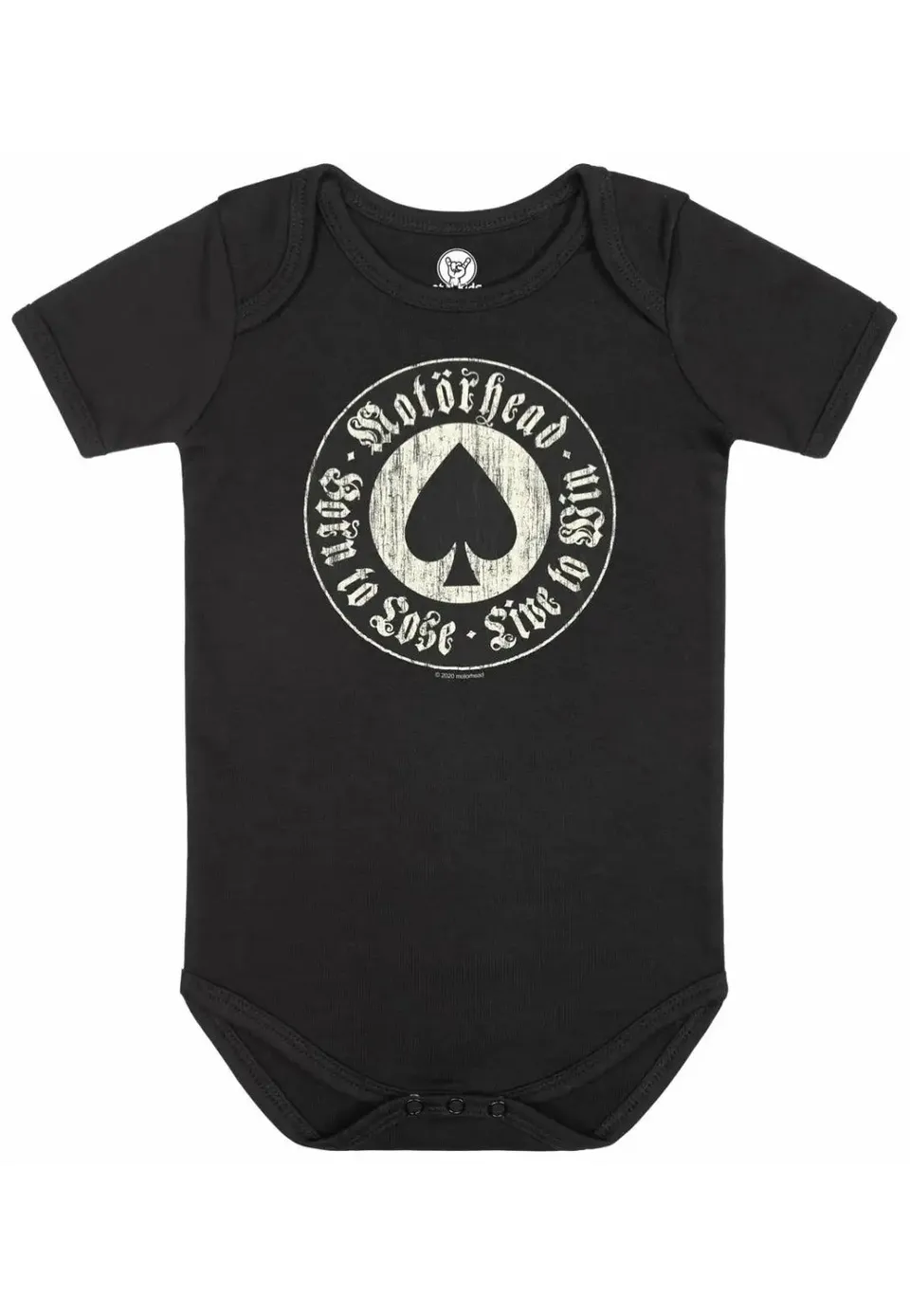 Motörhead Born To Lose Body Neonato Nero 68/74