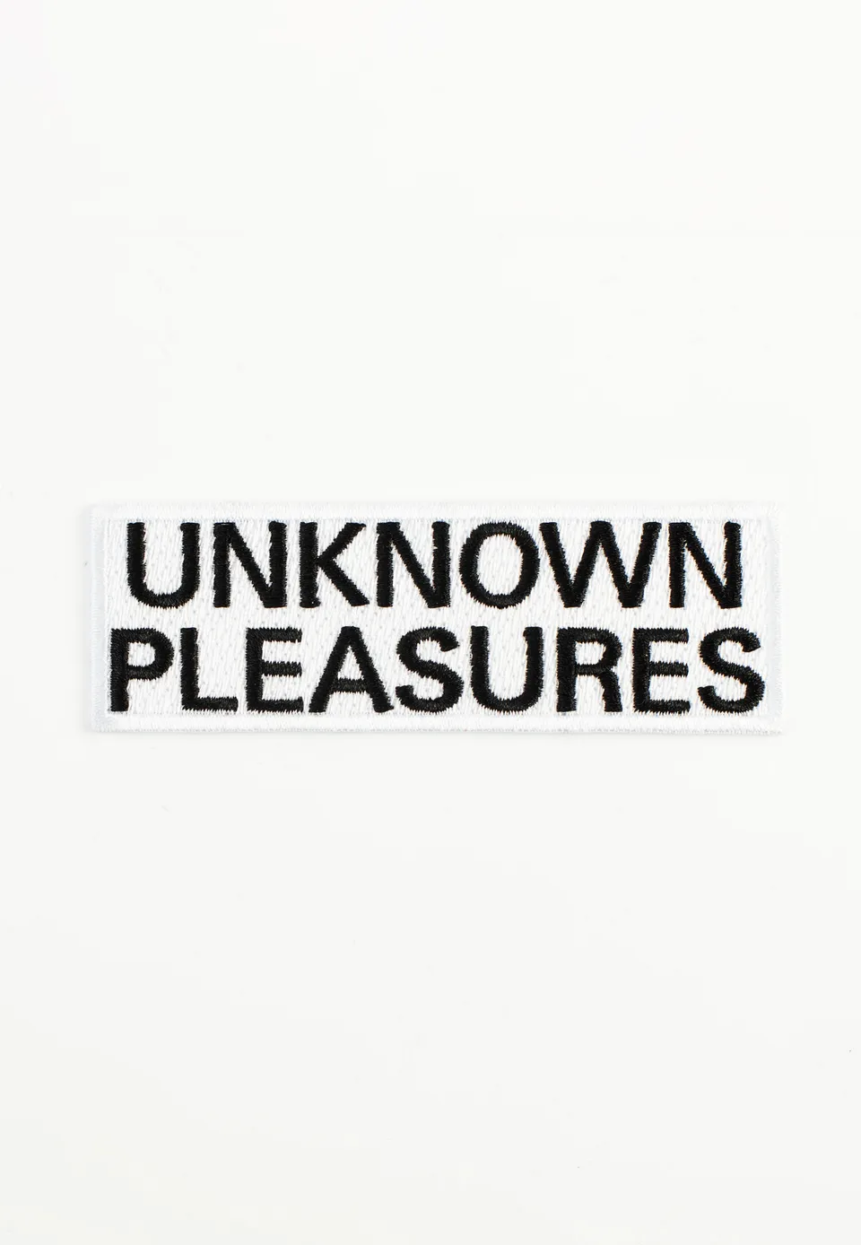 Joy Division Unknown Pleasures Patch Ricamata Bianca