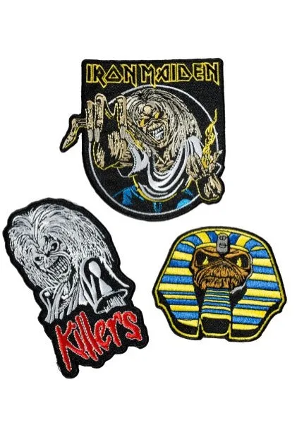 Iron Maiden Set Of 3 patch toppa multicolore poliestere