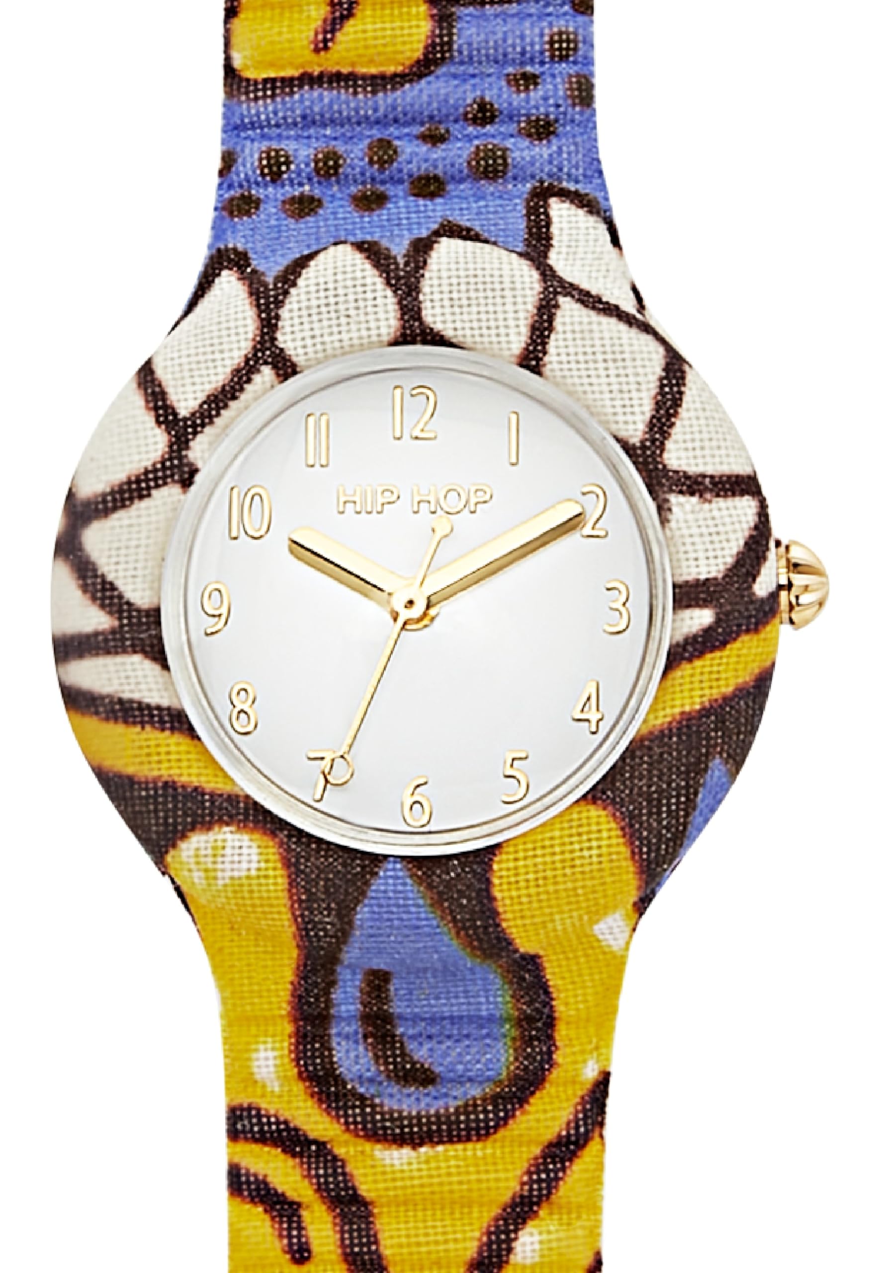 Hip Hop Wax Block orologio donna giallo e lilla 32 mm quarzo