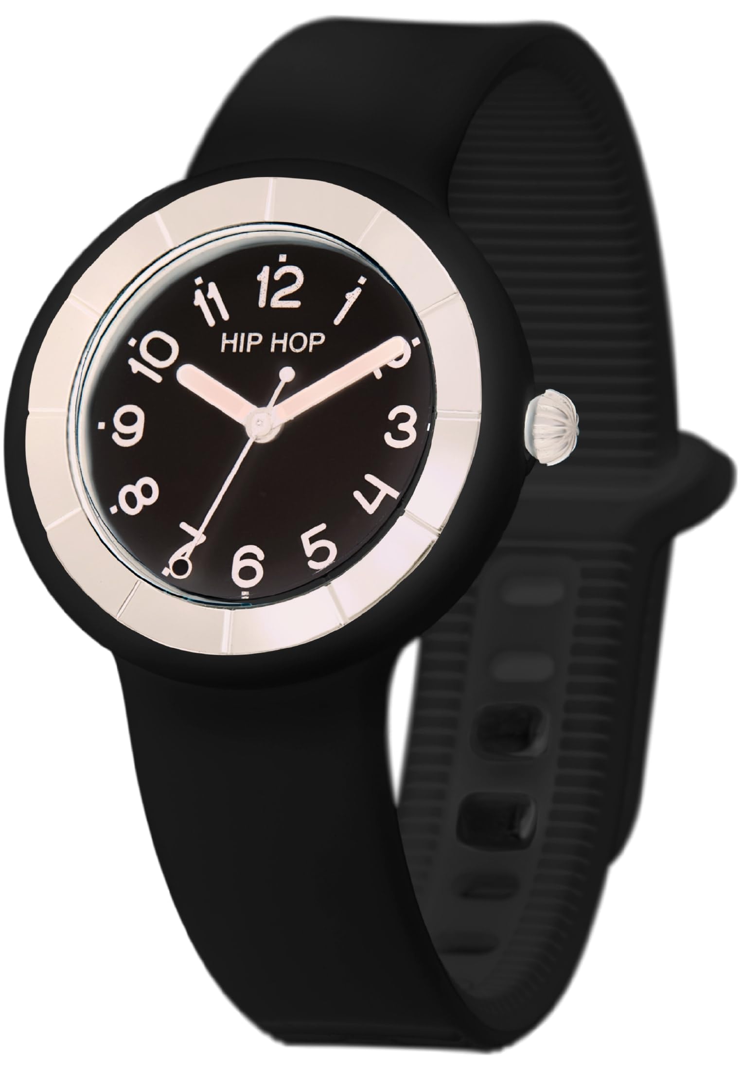 Hip Hop Hero.Dot orologio donna 34 mm nero silicone