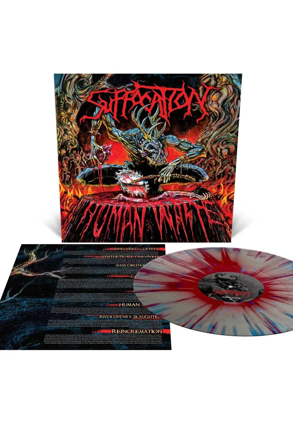 Suffocation Human Waste vinile splatter death metal