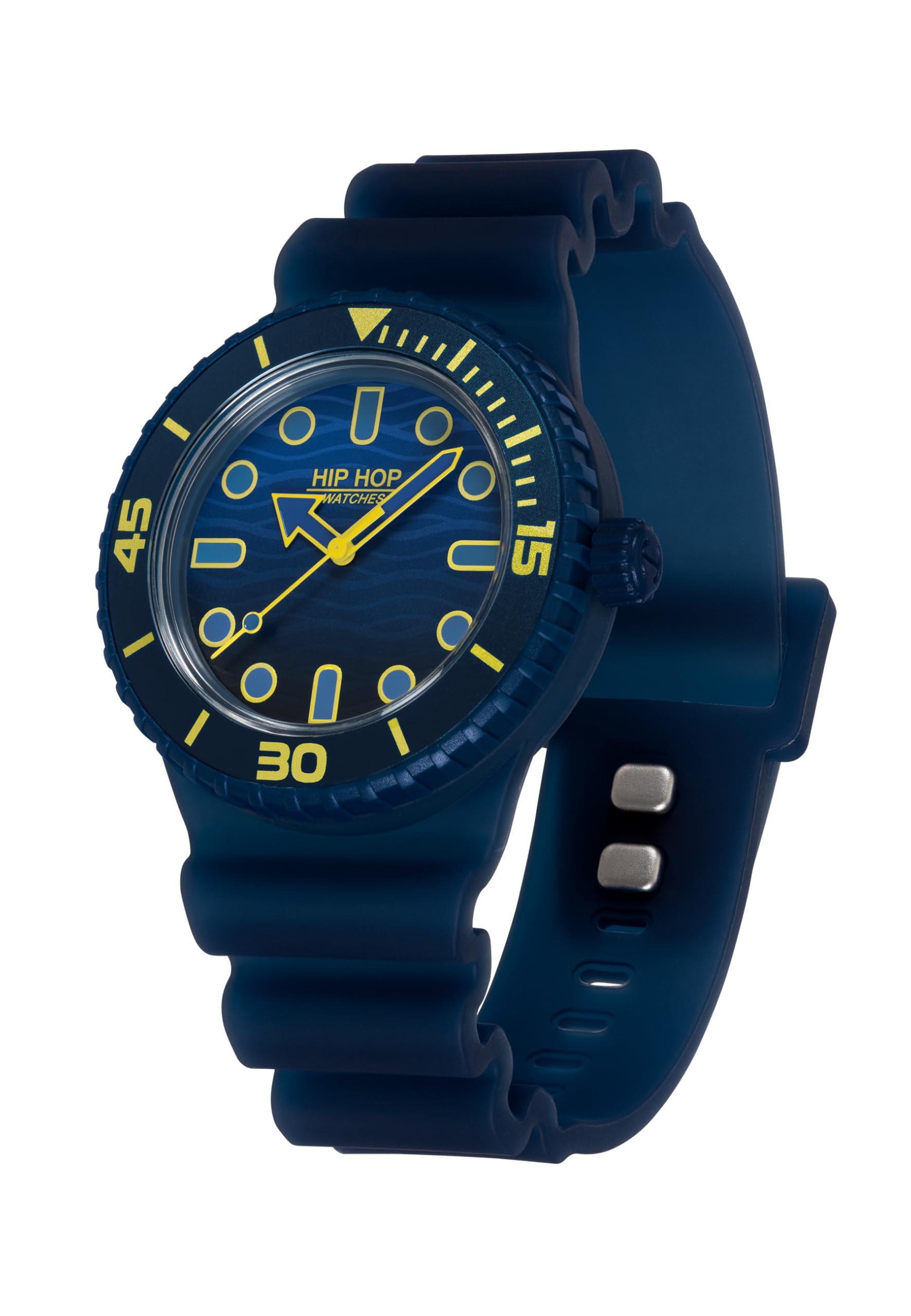 Hip Hop Master Orologio Uomo Silicone 2 Cinturini 41 mm