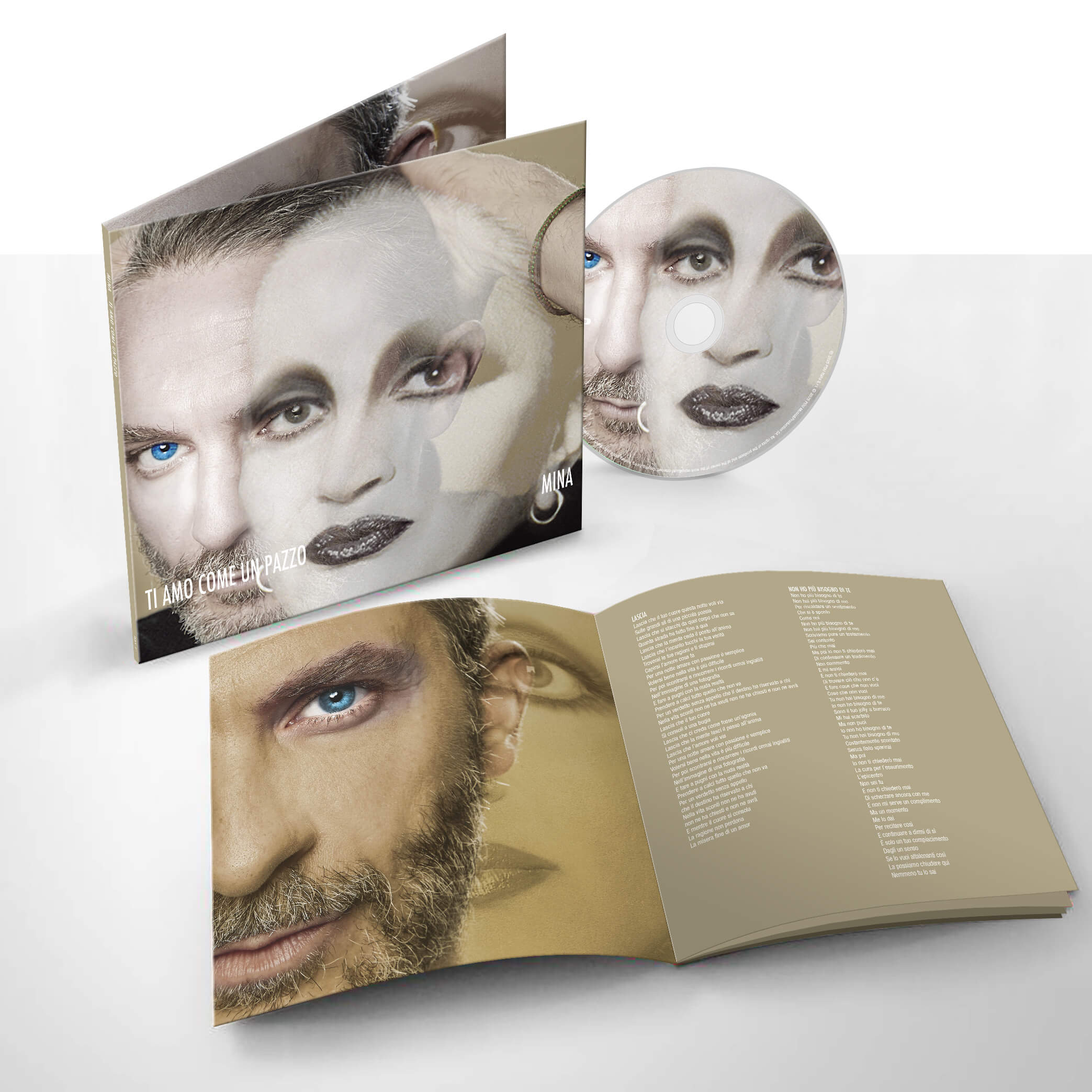 Mina Ti Amo Come Un Pazzo CD packaging 45 giri