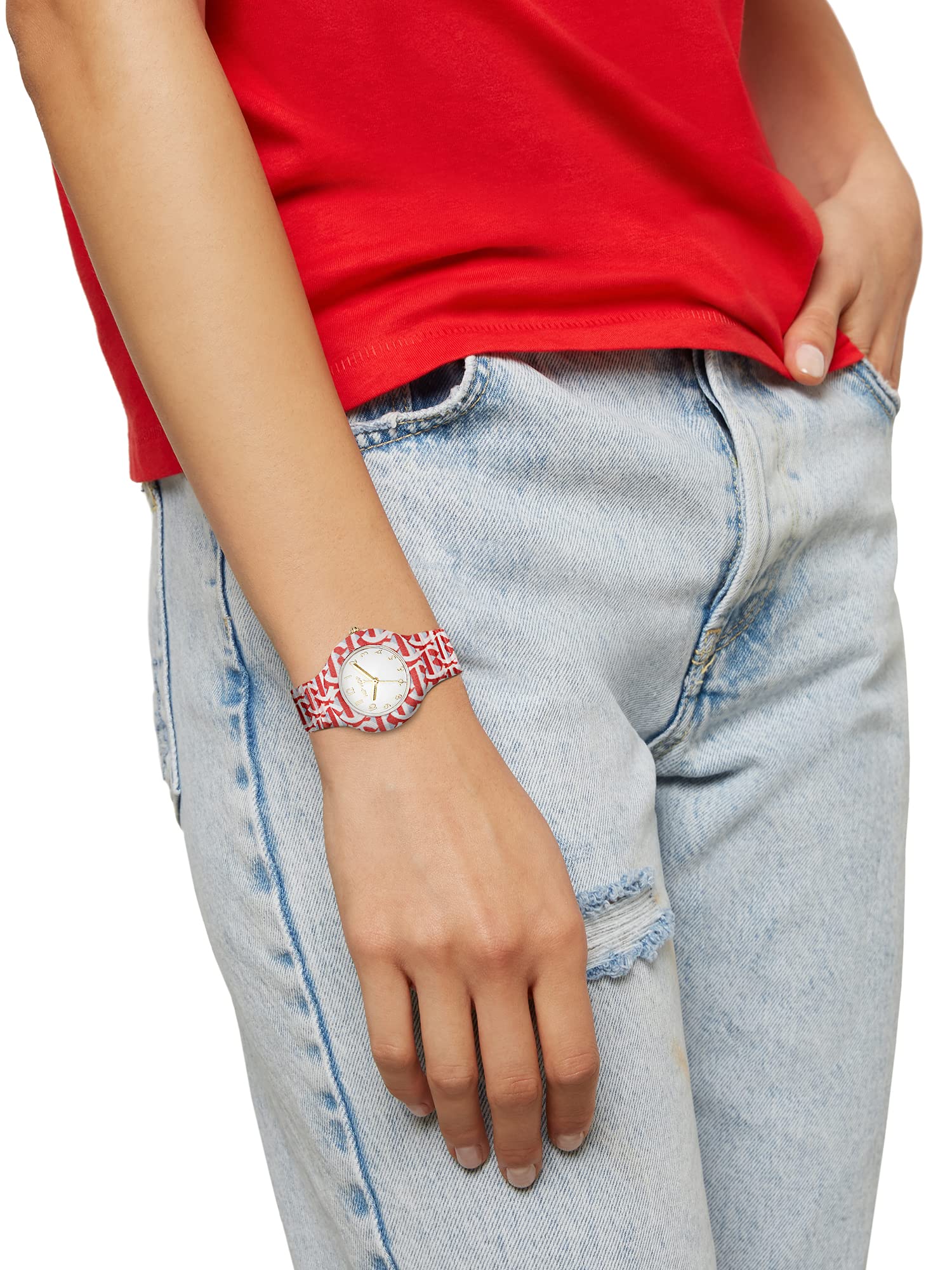 Hip Hop Logomania HWU1152 orologio donna bianco multicolore