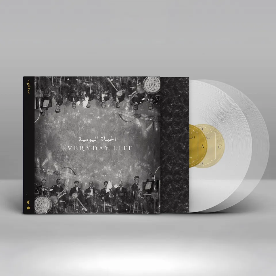 Coldplay Everyday Life doppio LP vinile trasparente ecorecord