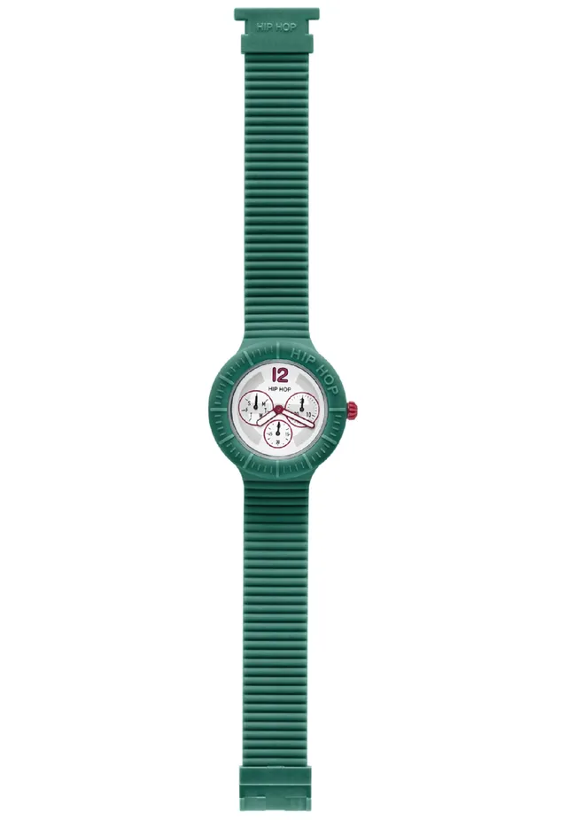 Hip Hop Master HWU0173 Orologio uomo silicone verde