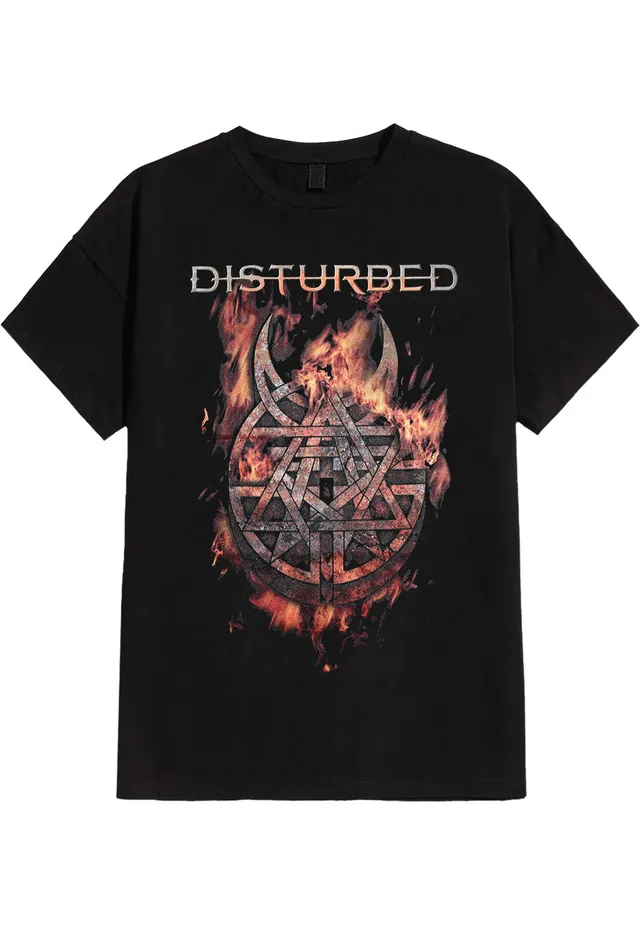 Disturbed Burning Belief t-shirt nera manica corta