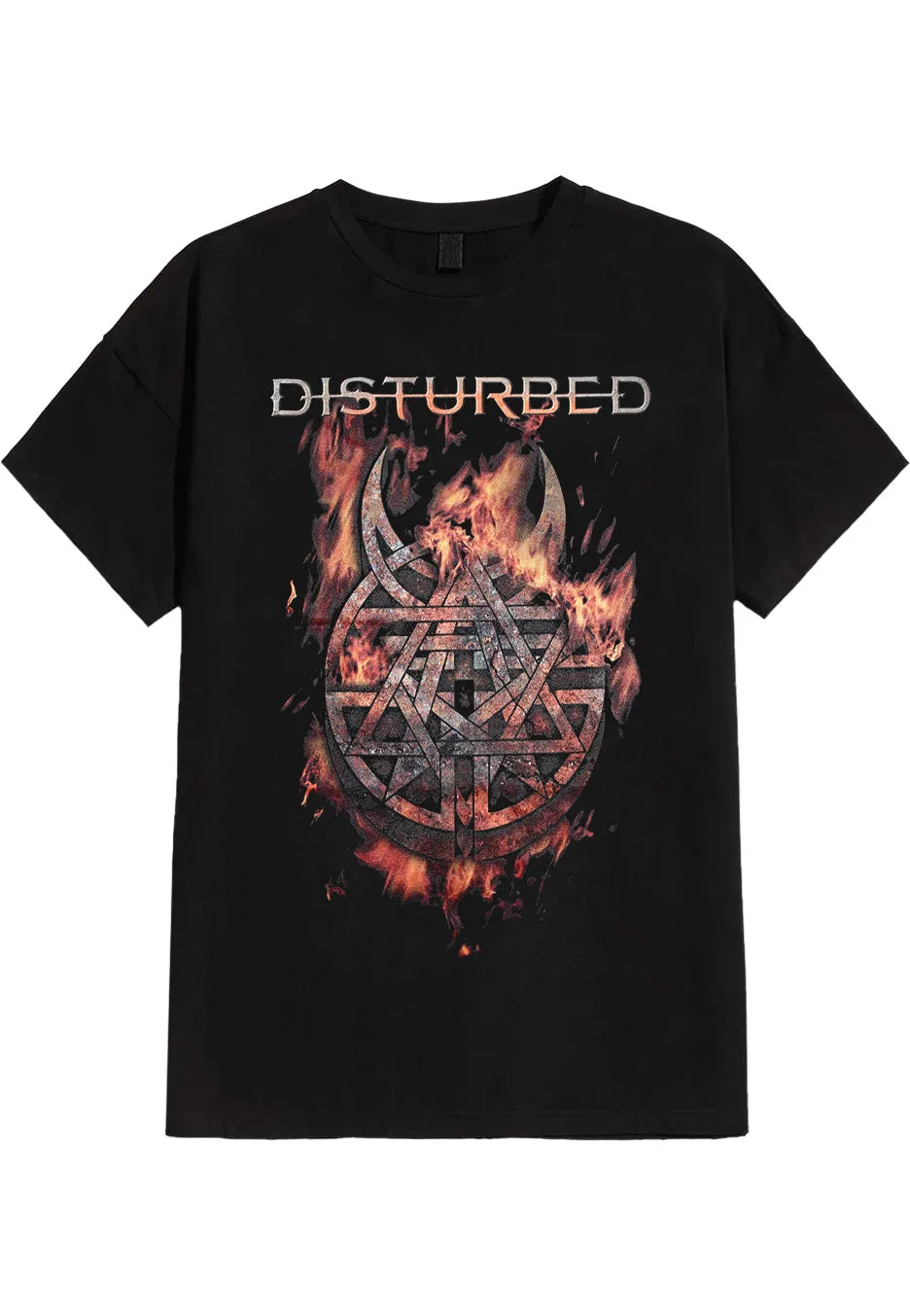 Disturbed Burning Belief t-shirt nera manica corta