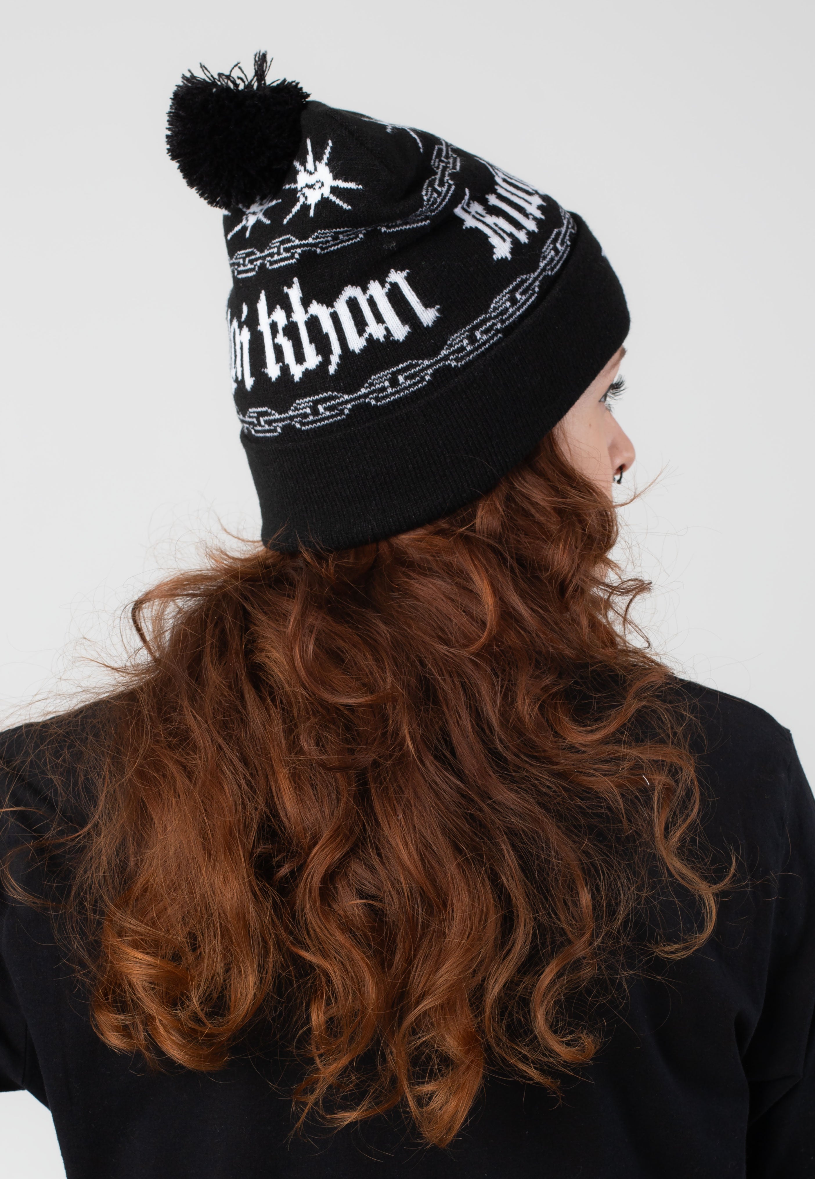Kublai Khan Logo Winter Knit beanie nero onesize
