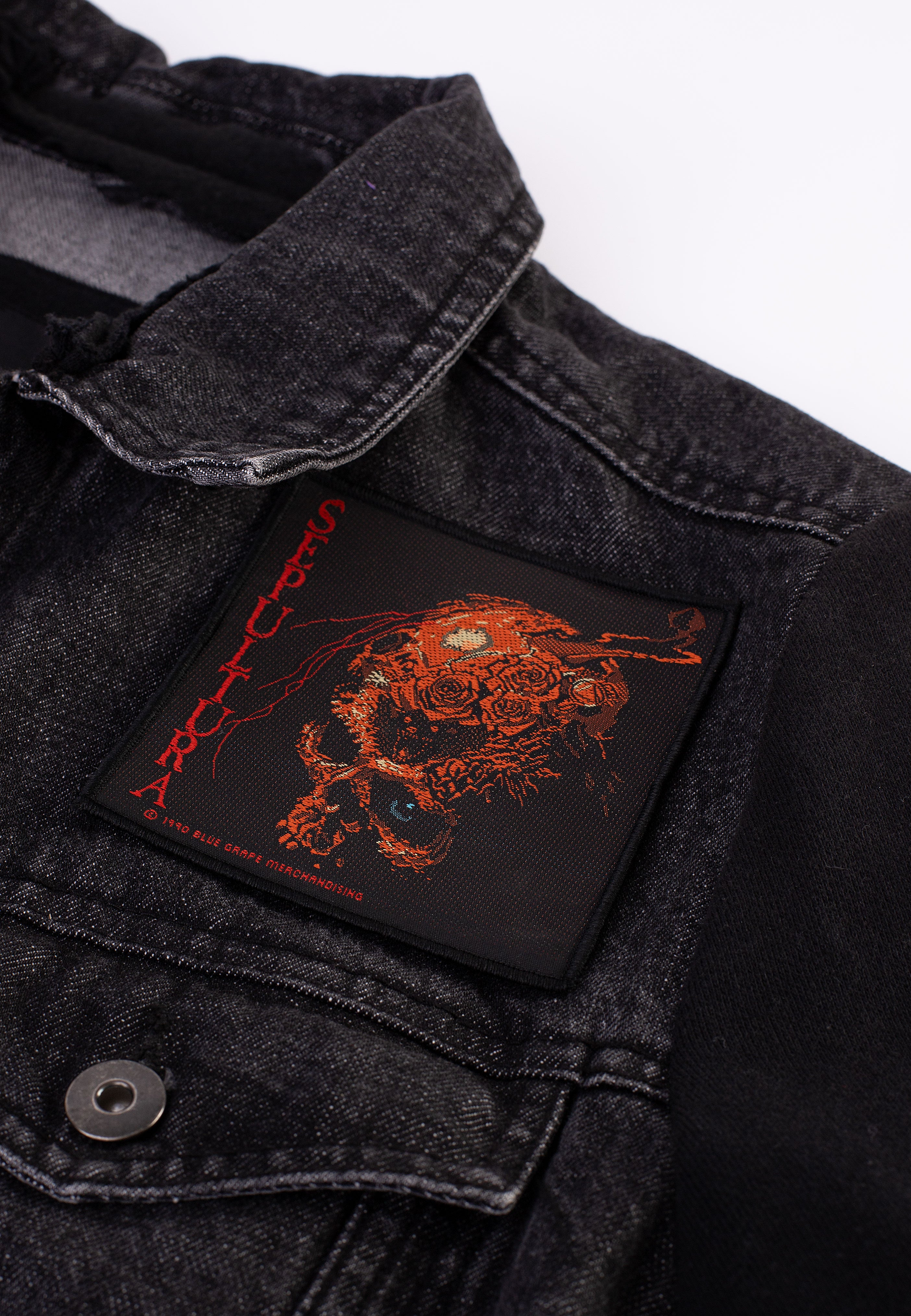 Sepultura Beneath The Remains patch nera death metal