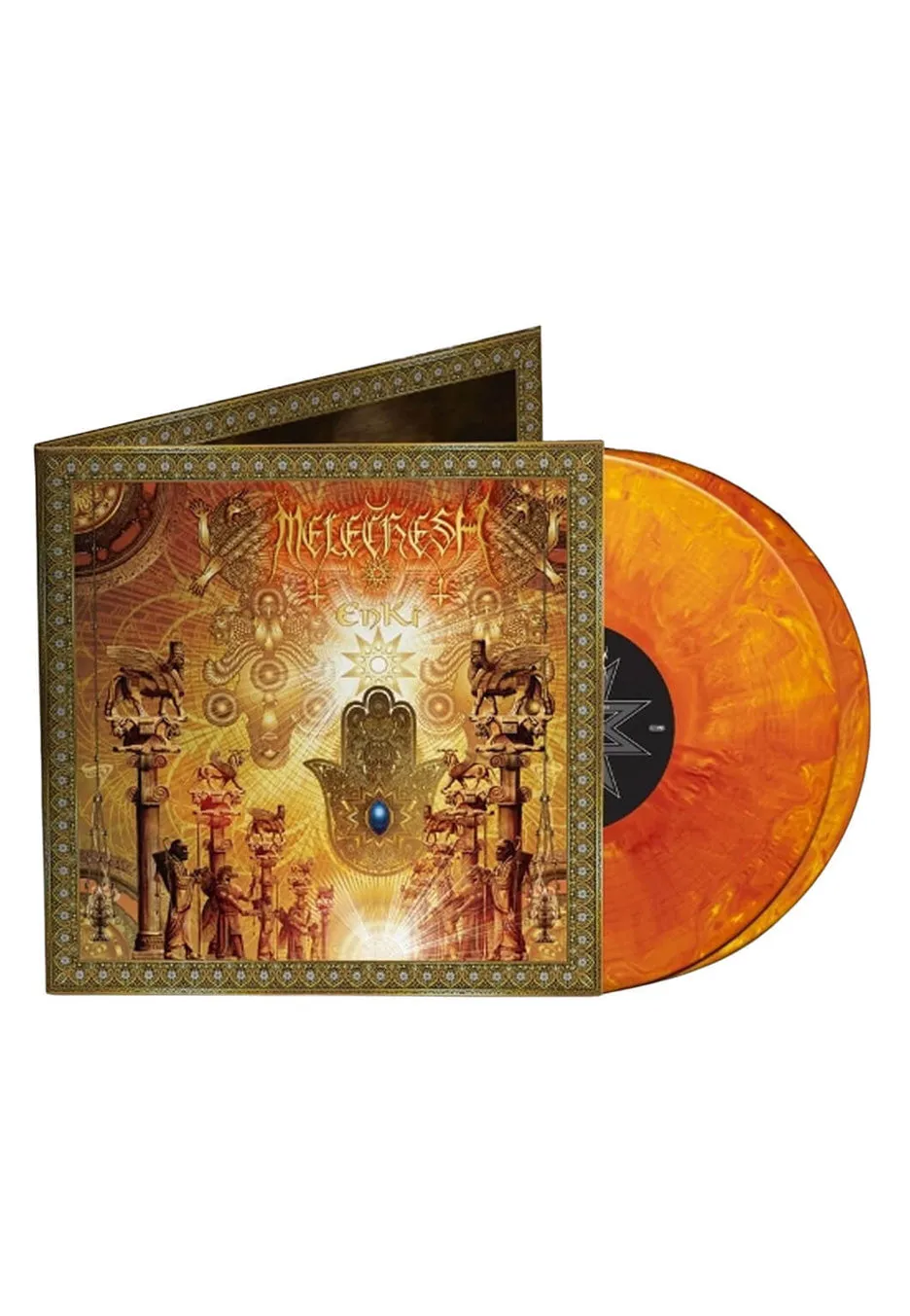 Melechesh Enki 2 LP vinile marmorizzato arancione
