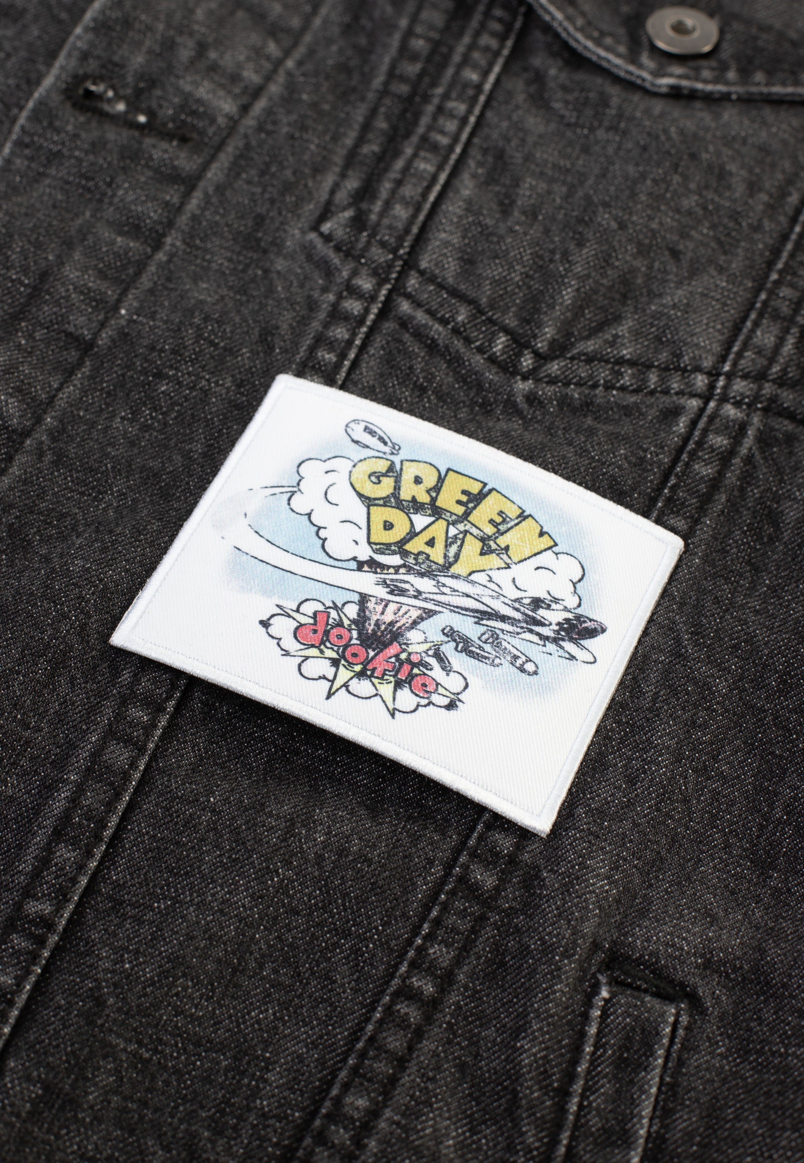 Green Day Dookie Patch bianca pop punk
