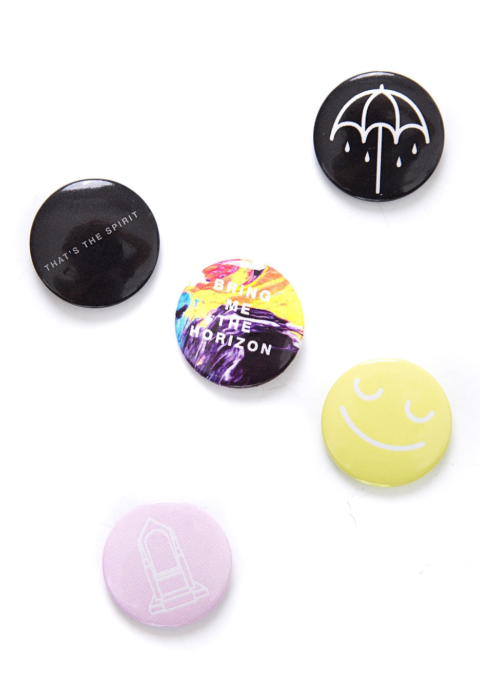 Bring Me The Horizon Set 5 Spille Pin Metalcore