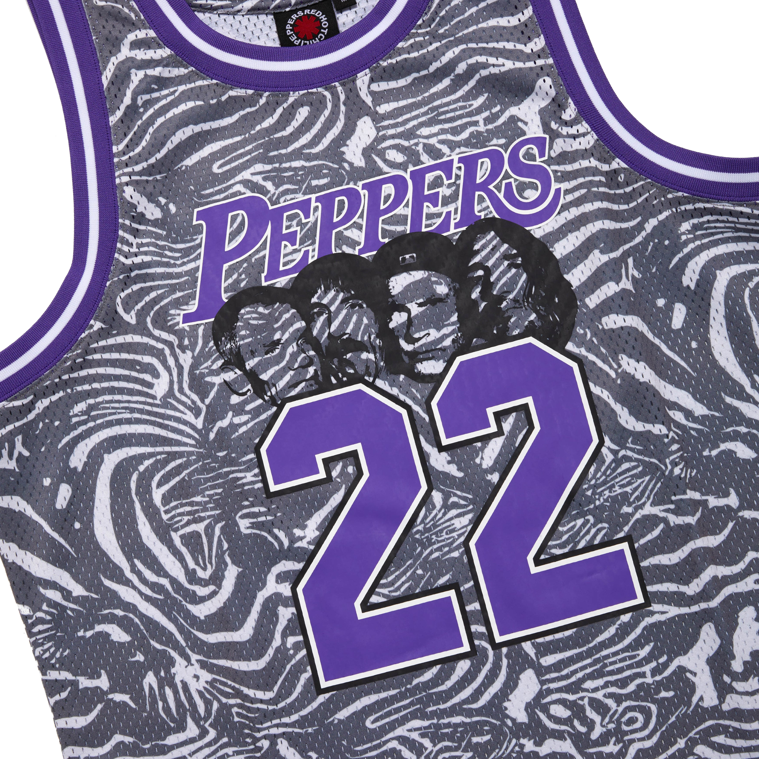 Red Hot Chili Peppers Peppers Basketball Jersey Canotta Mesh
