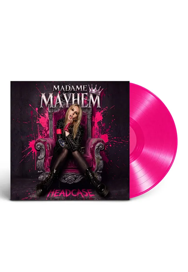 Madame Mayhem Headcase LP vinile rosa hard rock limitato
