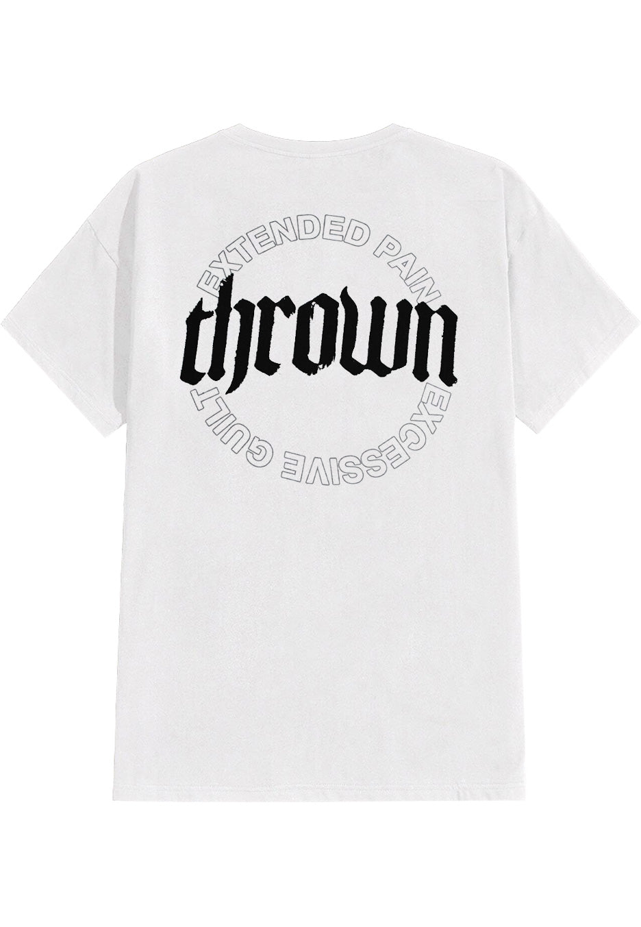 Thrown Logo C 2023 T-Shirt Bianca Metalcore Maniche Corte