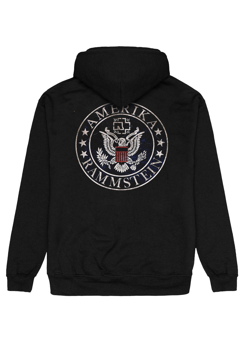 Rammstein United States felpa zip nera rock