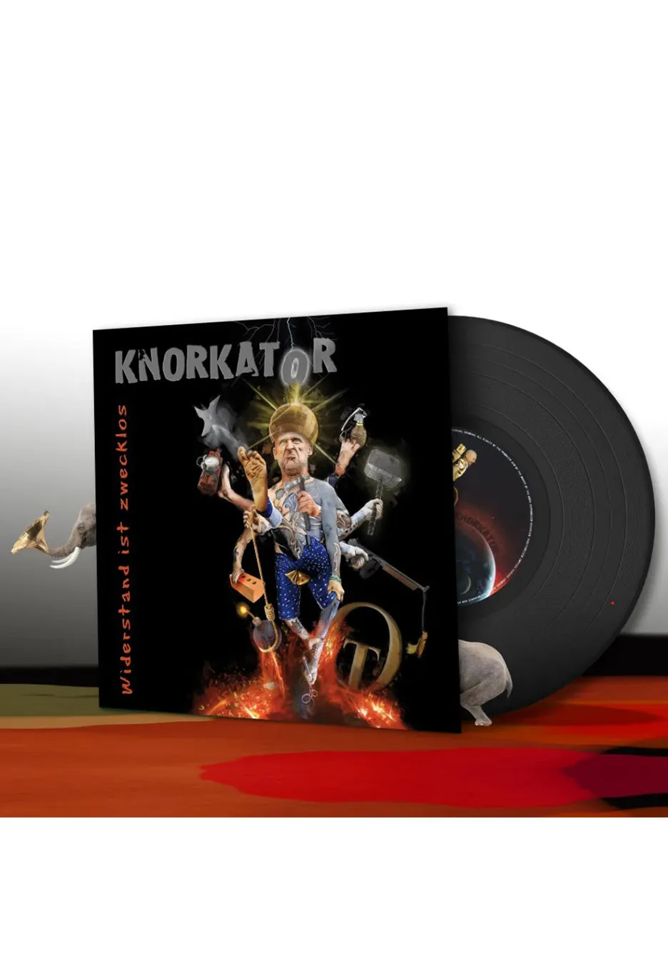 Knorkator Widerstand Ist Zwecklos vinile LP edizione standard