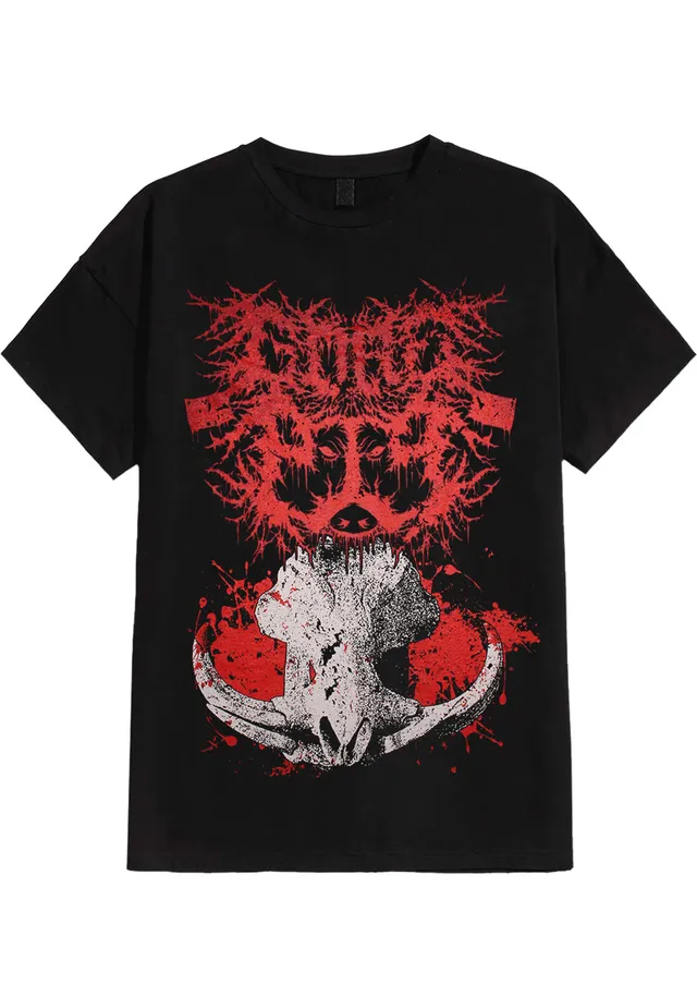 Gorepig Boar Skull t-shirt nera deathcore