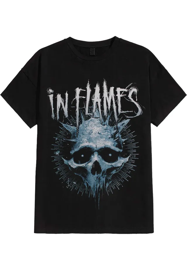 In Flames Frozen Jester Skull maglietta nera uomo