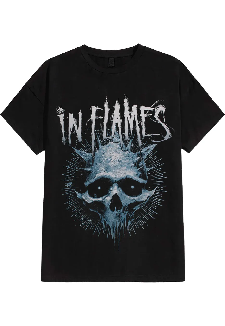 In Flames Frozen Jester Skull maglietta nera uomo