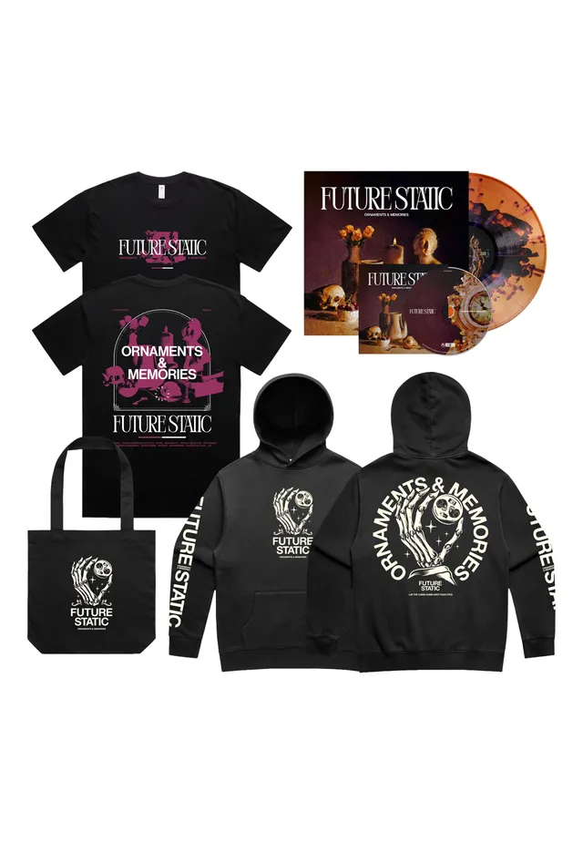 Future Static Ornaments & Memories pack vinile CD maglia