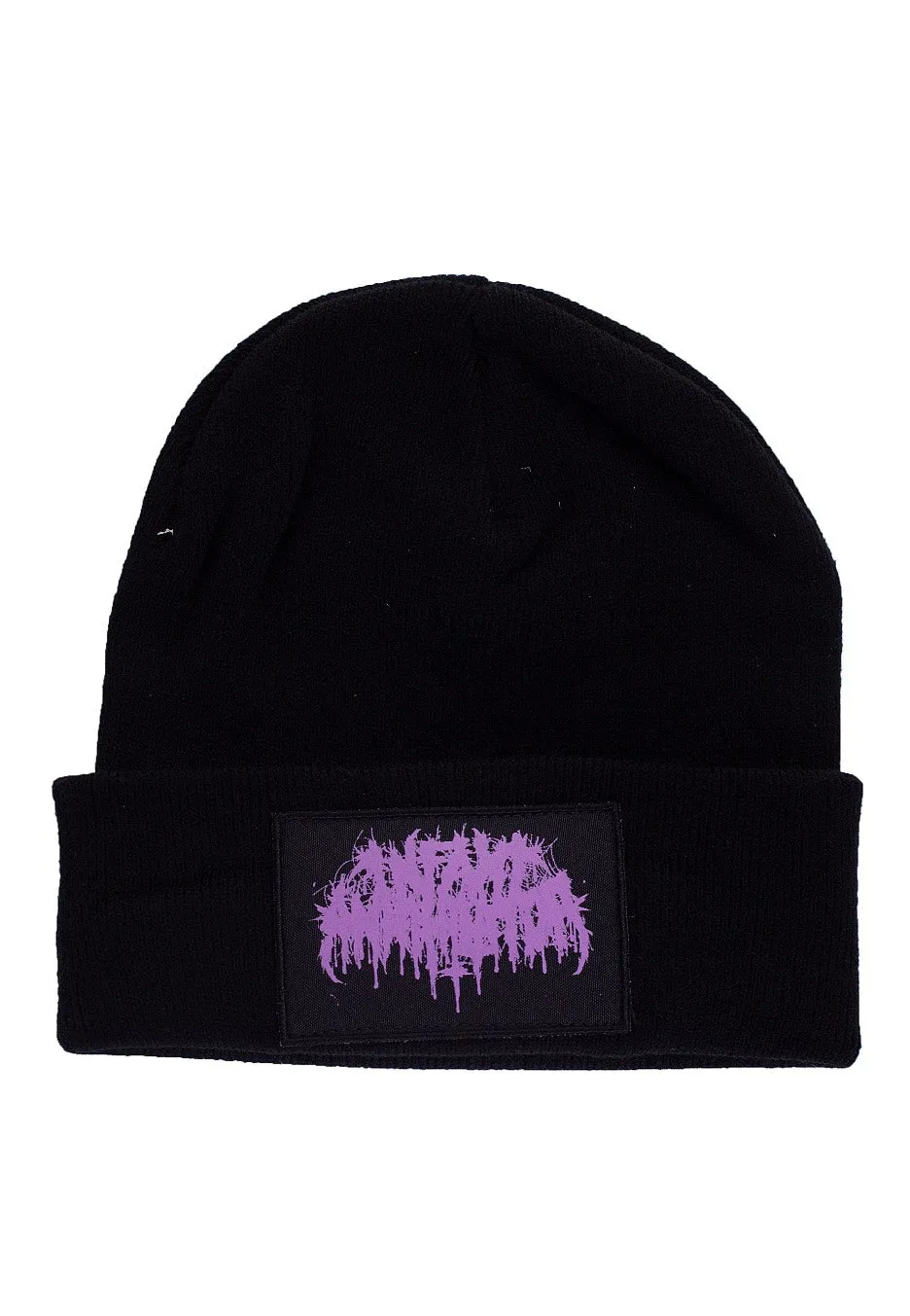 Infant Annihilator Purple Logo beanie nera lunga