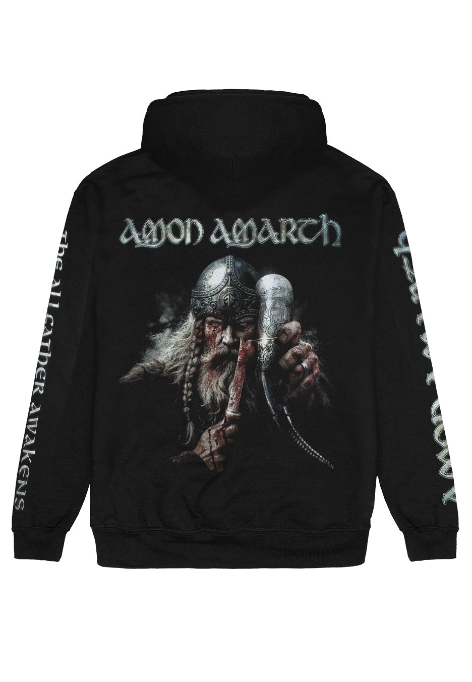 Amon Amarth Allfather Awakens Felpa zip nera uomo