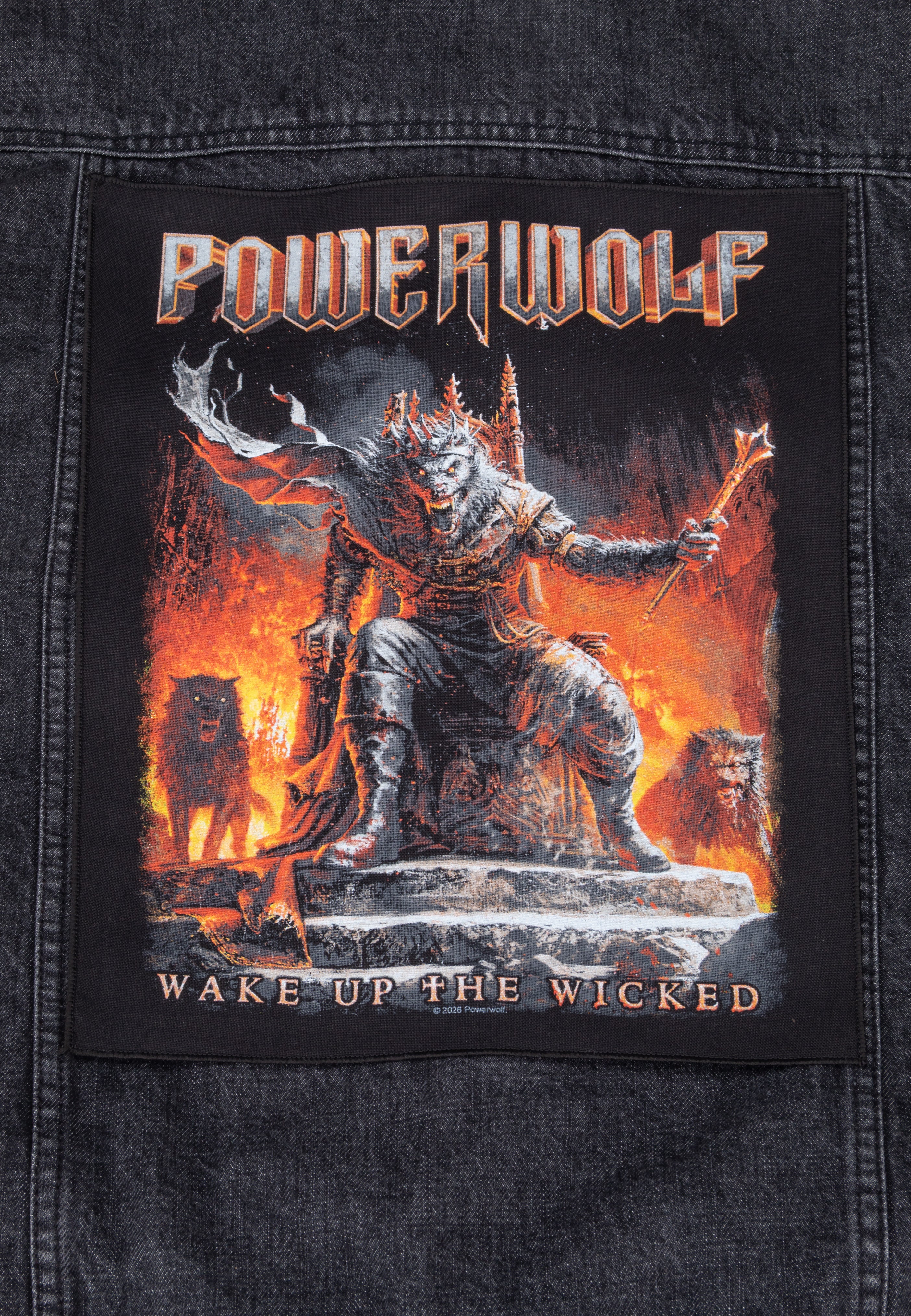 Powerwolf Wake Up The Wicked backpatch toppa nera