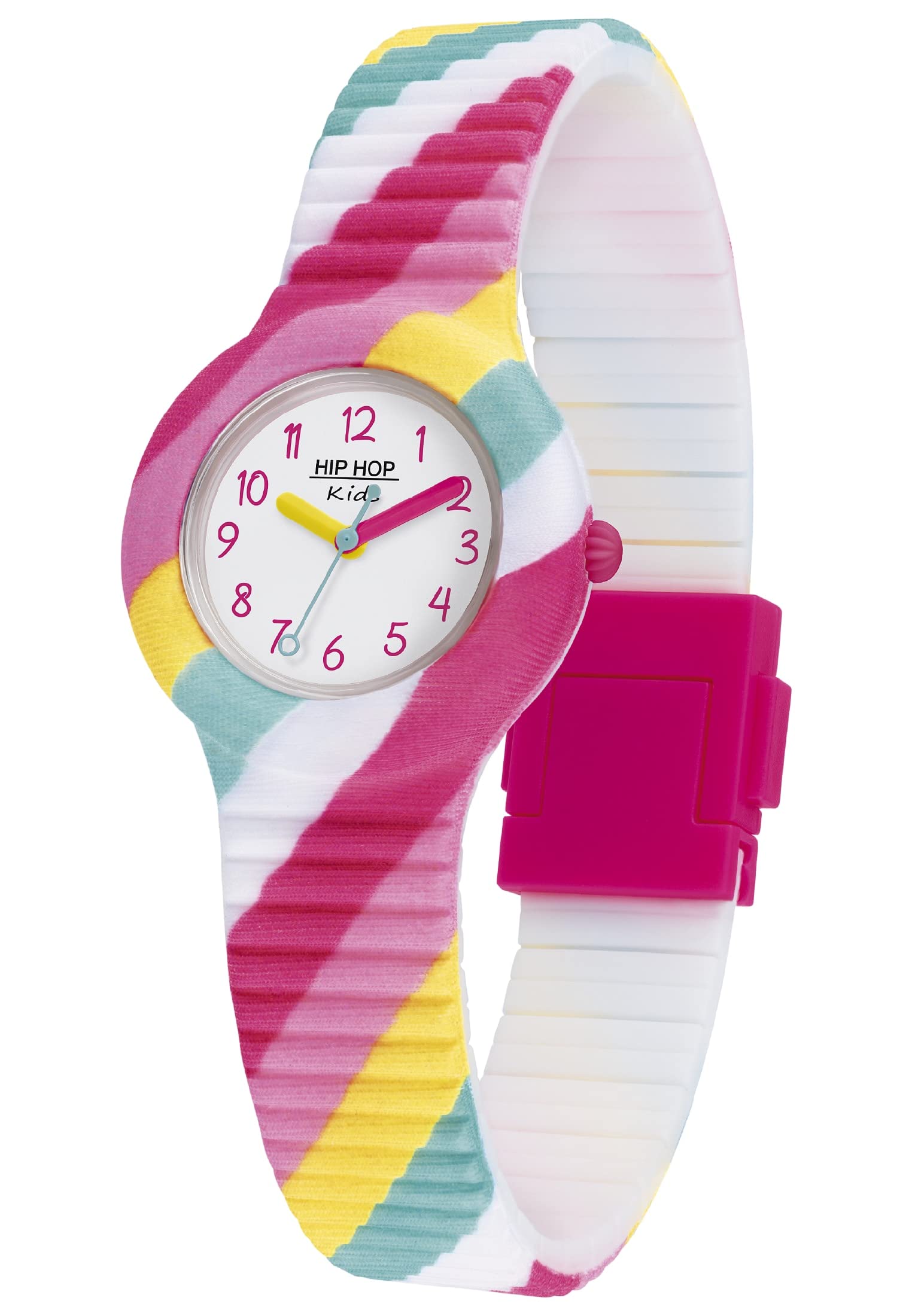 Hip Hop Kids Fun orologio bambina silicone tessuto multicolore