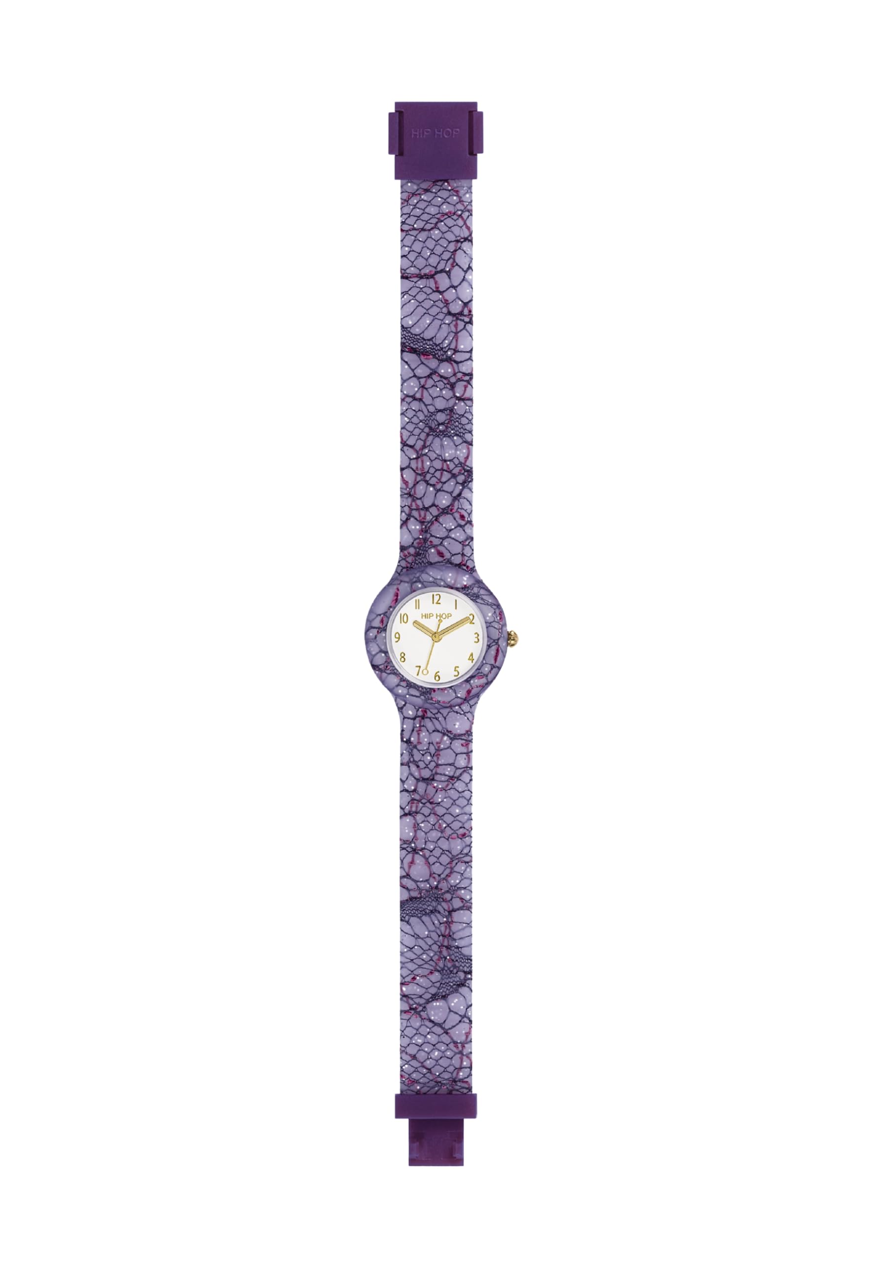 Hip Hop Lace orologio donna rosso pizzo e silicone 32 mm