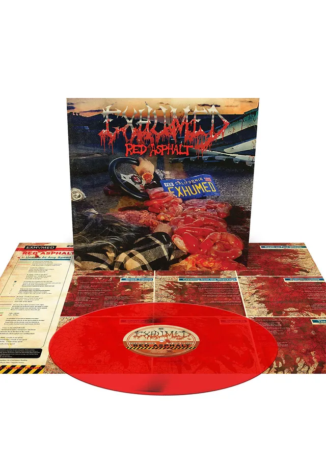 Exhumed Red Asphalt Vinile LP Rosso Sangue Edizione Limitata