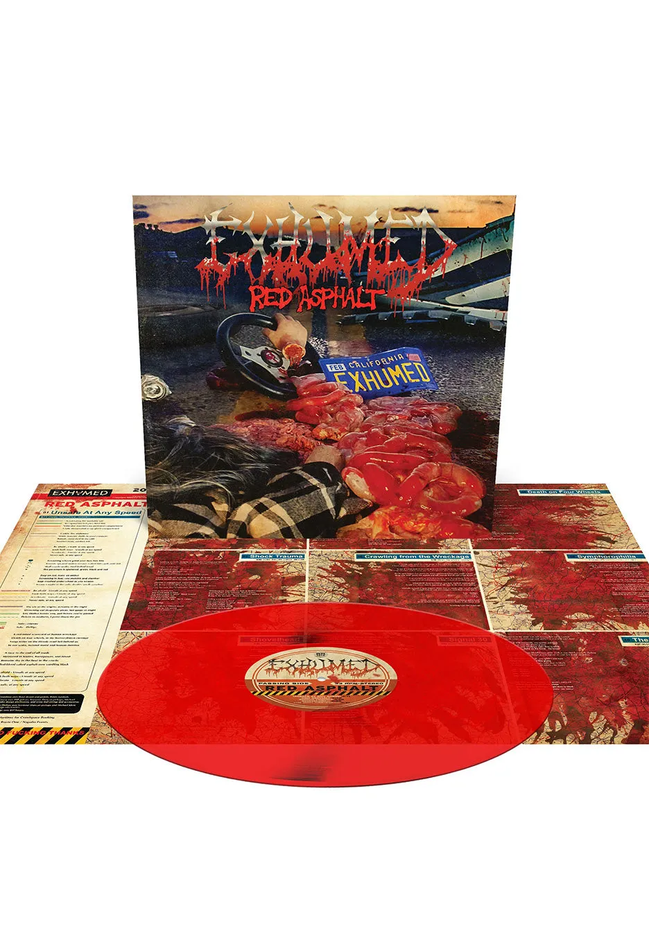 Exhumed Red Asphalt Vinile LP Rosso Sangue Edizione Limitata