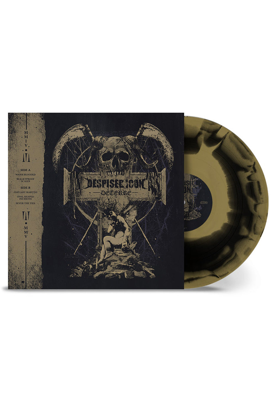 Despised Icon Déterré vinile 10 pollici oro nero swirl