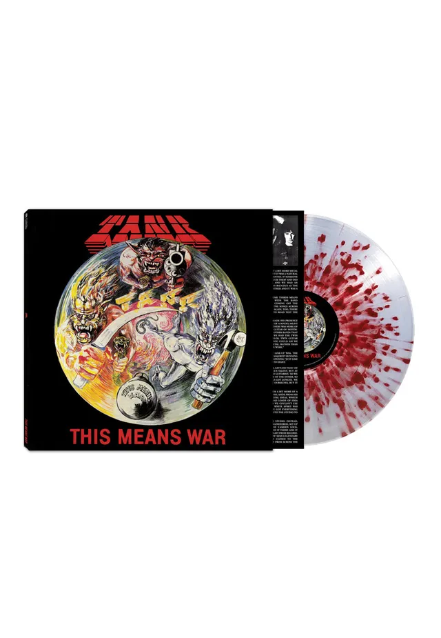 Tank This Means War vinile LP clear rosso splatter