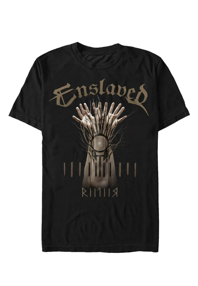 Enslaved Riitiir T-Shirt Uomo Nera Pagan Metal
