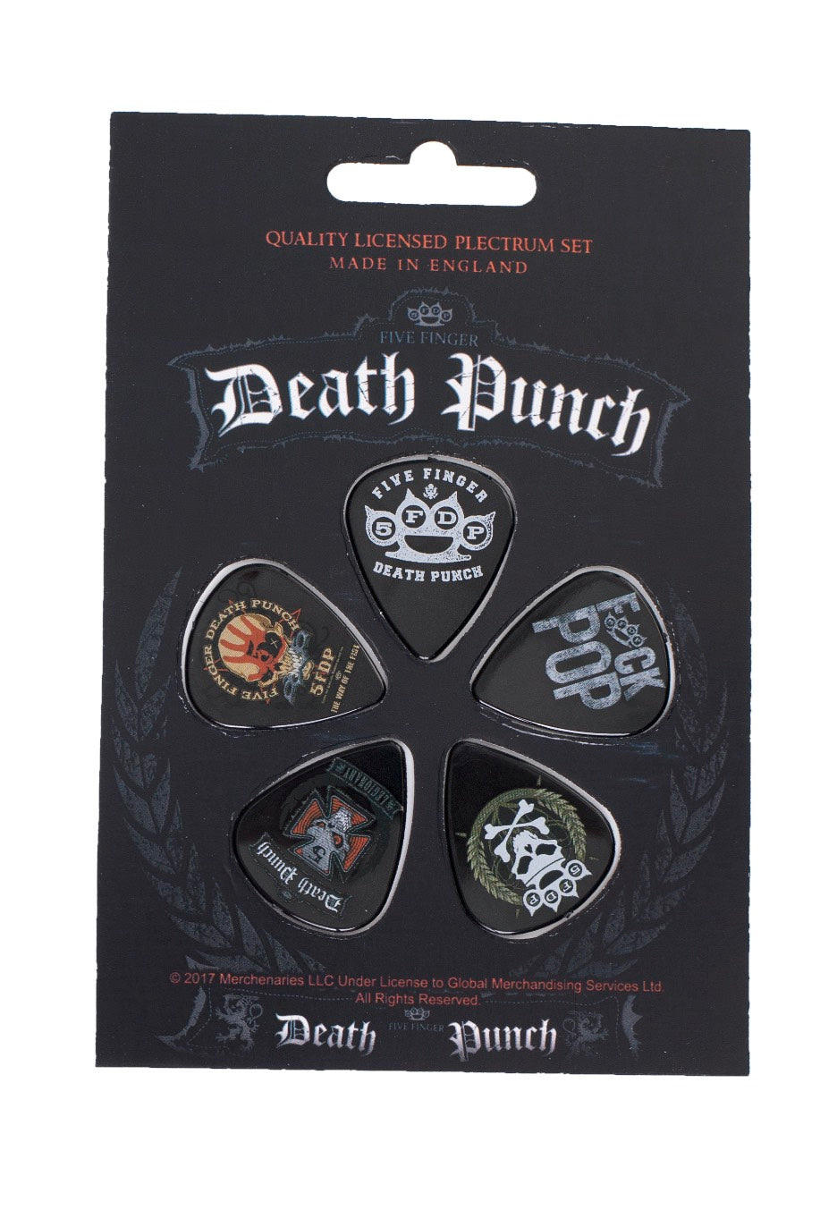 Five Finger Death Punch 5FDP plettro multicolore