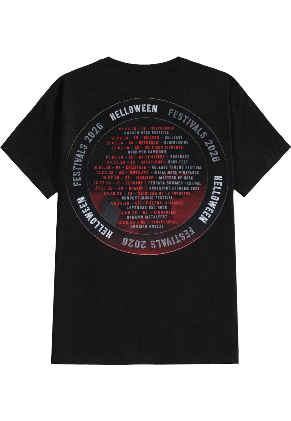 Helloween Keeper Emblem Festivals 2026 T-Shirt Nera